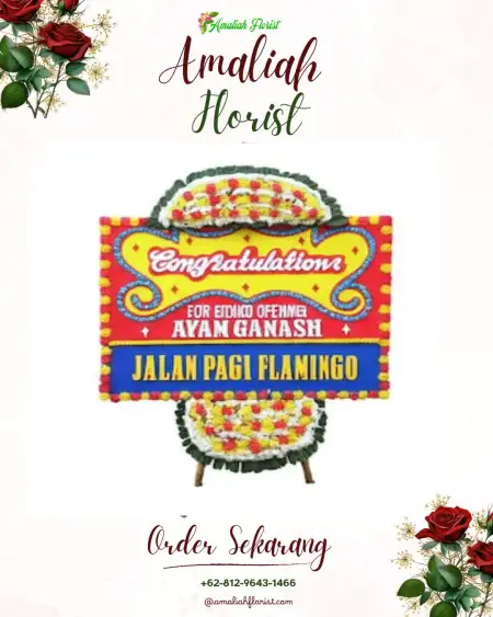 Sewa Papan Bunga greged